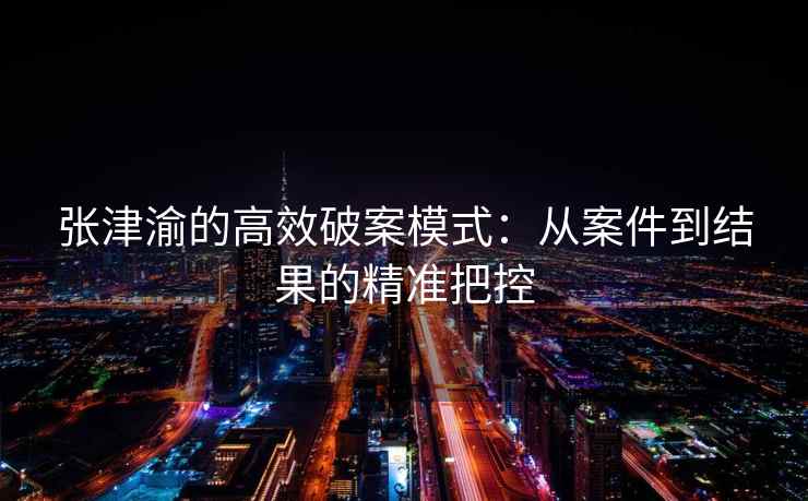 张津渝的高效破案模式：从案件到结果的精准把控